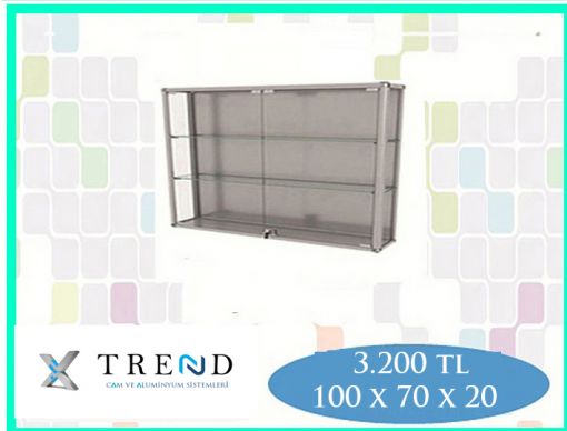 DUVAR TİPİ CAM VİTRİN