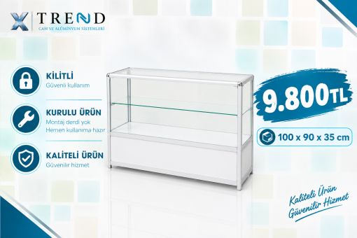 dolaplı raflı banko