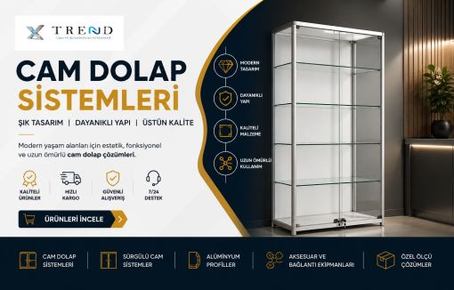 CAM VİTRİN-CAM DOLAP-CAM BANKO -CAM RAF