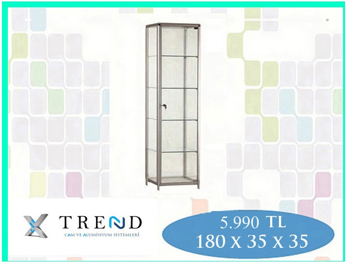  KULE VİTRİN 5990 TL 180x35x35